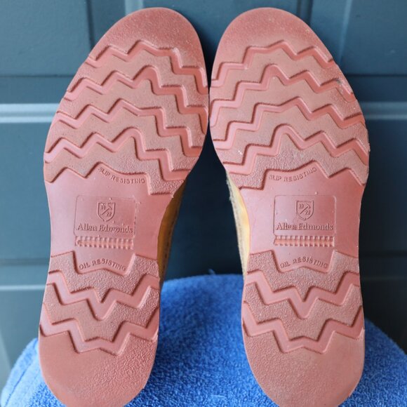 SALE -Allen Edmonds 8.5-D Shannon Drive Burnished Walnut Wingtip Mens Dress Shoe - Picture 10 of 11